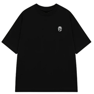 T-shirt pour homme en coton 100% brodé de qualité supérieure, 230g, couleur noir jais, confortable, décontracté, streetwear, tee-shirt doux et respirant - Product Image 2