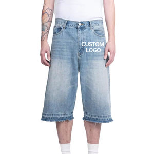 Multi-Pocket Micro Stretch Men's Workwear Cargo Casual Denim Shorts <b>Jeans</b> Fashion - Product Image 1