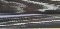 Tissu en fibre de carbone biaxiale +45 -45 degrés, tissu carbone biaxial non plissé pour renforcement composite des drones, de l'automobile et de la marine