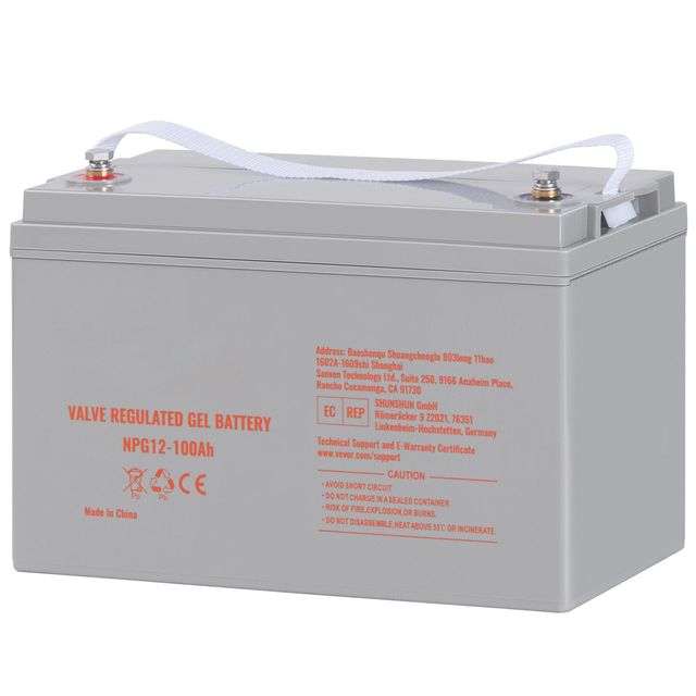 High Self Discharge Rate 12V 100 AH AGM Marine Deep Cycle Battery 800A Current for RV Solar Rechargeable for Electrical Systems