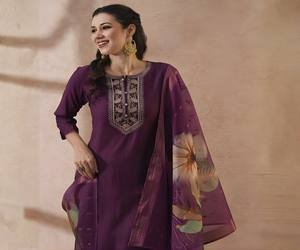 Ensemble haut, bas et dupatta en coton brodé, le plus populaire, pour tenue de fête, multicolore, séchage rapide, pour femmes, prix de gros, en stock - Product Image 6