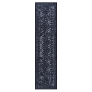 Tapis de couloir lavable MAVAL noir et gris 2,6 x 10, noir+gris 2,6 x 10 - Product Image 2