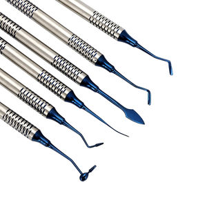 Instrumentos Quirúrgicos Dentales Ergonómicos de Acero Inoxidable, Cureta Manual, Sonda Periodontal, Porta Hilos Dentales, Certificado ISO 13485 - Product Image 1