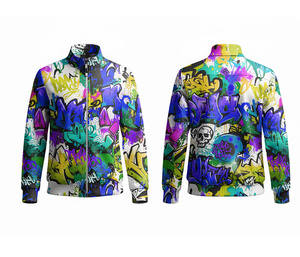 Veste zippée en polyester sublimé de qualité supérieure pour la course et le fitness, chaude, respirante et à séchage rapide |   Tailles Hommes Femmes Jeunes - Product Image 5