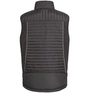 Chaleco acolchado grueso sin mangas con cuello alto, personalizado, de color liso, de poliéster, cortavientos de invierno con cremallera, proveedor mayorista - Product Image 2