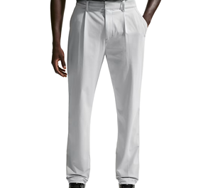 Men's <b>White</b> Pleated Formal <b>Trousers</b> High Waist Cotton Oxford Anti-Wrinkle Summer Wear - Product Image 1