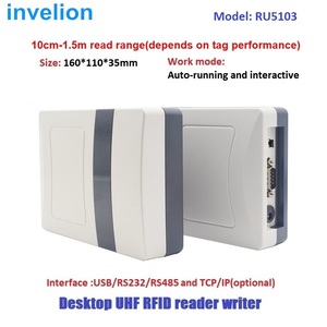 Lector/Escritor de Escritorio USB <span class=keywords><strong>RFID</strong></span> UHF Invelion OEM, <span class=keywords><strong>860</strong></span>-<span class=keywords><strong>960MHz</strong></span>, ISO18000-6C, EPC C1 Gen2, ABS, Codificador de Tarjetas <span class=keywords><strong>RFID</strong></span> Resistente al Agua - Product Image 2