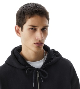 Sudadera con capucha de algodón grueso para hombre, chaqueta de invierno con forro polar, ropa informal, sudadera deportiva con cremallera completa, proveedor de fábrica OEM ODM personalizado, exportación - Product Image 4