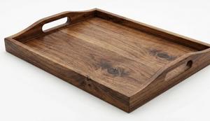 Solid Wood <b>Foldable</b> Eco Friendly Serving Tray Wooden Coffee <b>Table</b> Tray Handmade <b>Kitchen</b> Decor & Catering Housewarming Gift - Product Image 6