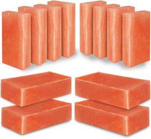 Brique de sel naturel de l'Himalaya 4x8x1 pouce, bloc de sel poli pour panneaux muraux de chambre de sel, sauna, spa, fabricant en gros - Product Image 1