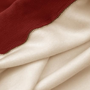 Sweat-shirt décontracté à col roulé imprimé pour femme, manches longues, 100 % coton molletonné, couleurs unies, respirant, automne - Product Image 2