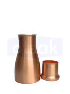 OTSAK กระติกน้ำทองแดงแบบเรียบ พรีเมียม เป็นมิตรกับสิ่งแวดล้อม ดีไซน์หรูหราทันสมัย ฝาปิดแบบด้าน พกพาสะดวก สำหรับสำนักงานและบ้าน ความจุ 1000 มล. - Product Image 4