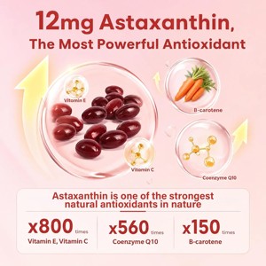 Cápsulas de Astaxantina en Gel Suave, 12 mg, Suplemento de Carotenoide Natural para Nutrición Dietética y Bienestar, Venta al Por Mayor OEM/ODM - Product Image 6