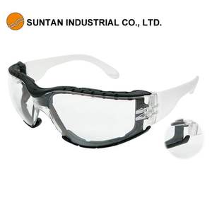 Lunettes de sécurité sans cadre ANSI Z87.1 EN166, anti-rayures et anti-buée, avec mousse de joint, fabriquées à Taiwan - Product Image 2