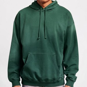 Sudadera Clásica para Hombre, Color Sólido, con Capucha y Cordón Ajustable, Bolsillo Canguro, Corte Holgado, Estilo Casual - Product Image 1