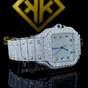 Nouveauté, montre de qualité supérieure, résistante à l'eau, nouvelle montre de luxe en acier inoxydable, cristal saphir, mouvement automatique à quartz, bracelet unisexe - Product Image 1