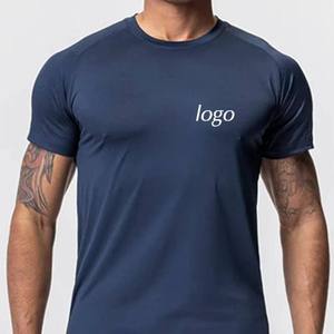 OEM <b>Mens</b> Apparel Cotton Tee Athletic Tee Fitness Shirt Workout Tee Bulk Supply - Product Image 2