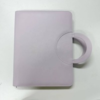 Personalizado de lujo de la pantalla LED de la cartera del logotipo de la PU de carga inalámbrica de archivos A4 Touch Light up LED Logo Padfolios para negocios
