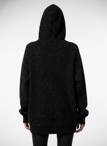 Sudadera con Capucha Personalizada con Pedrería para Hombre, 500 g/m², Estilo Oversize, Lavado Ácido, Streetwear, Marca ODM - Product Image 4