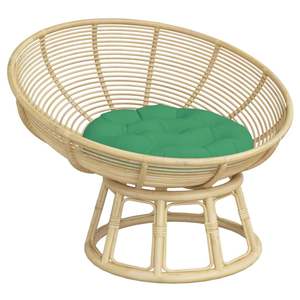 Coussin d'extérieur rond en tissu Oxford vert de 23,6 pouces - Product Image 3