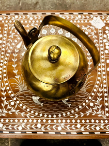 Bouilloire en laiton vintage, style antique, théière en laiton faite à la main, théière rétro, bouilloire en métal décorative, décoration d'intérieur classique, objet de collection - Product Image 5