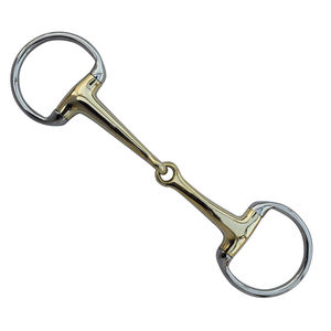 Bocados para Caballos Personalizados con Logotipo Grabado Láser, de Acero Inoxidable Bicolor, con Anillo Suelto, para Otros Productos Ecuestres - Product Image 1
