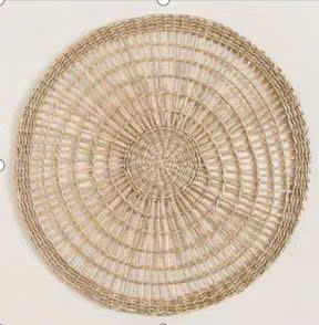 Tapis artisanal haut de gamme en jacinthe d'eau tressée du Vietnam, motif abstrait moderne, avec envers en latex, écologique, imperméable et lavable, pour la maison et la voiture - Product Image 3