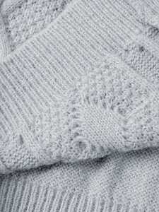 Cardigan en maille torsadée géométrique pour homme, col châle, boutonné, coupe ajustée, pull décontracté chaud d'hiver, gris, tricot côtelé, veste, pull - Product Image 6