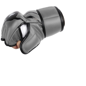 Gants de grappling MMA personnalisés demi-doigts en cuir PU, avec lacets, légers, pour adultes, pour la boxe et le Muay Thai, Wize - Product Image 4