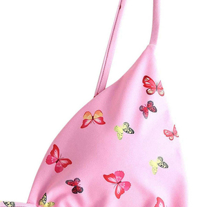 Traje de Baño Sexy para Mujer, Bikini Estampado de Tres Piezas con Pañuelo - Product Image 3