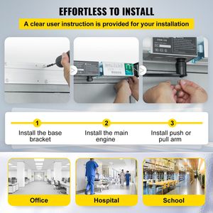 Apriporta Automatico 100-240V per Porte a Battente Max. 100 kg con 2 Telecomandi Wireless e Tastiera, 2 Motori Elettrici - Product Image 6