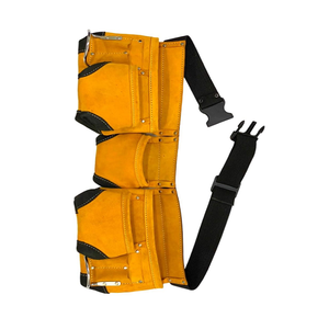 Yellow Multi-Function Tool <b>Bag</b> with Adjustable Strap 10-14 Pockets Waist Tool Holder for Universal Storage - Product Image 2