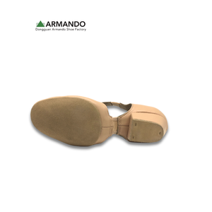 Zapatos de Baile de Cuero con Correa en T, Estilo Griego, Tacón Bajo, para Práctica de Ballet, Teatro, Enseñanza, con Logotipo Personalizado - Product Image 4