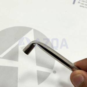 Tubo Receptáculo para Piercing Corporal de Acero Inoxidable Precurvado al por Mayor, 77mm de Longitud, Disponible en Tamaños de 3mm a 10mm - Product Image 5