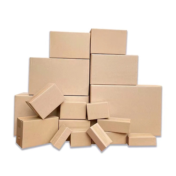 Large Quantity Ready-made Corrugated Cartons for Transportation Customized Packaging UV Coating Recyclable Foldable Boxes Handle