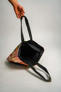 Factory Direct Handmade Cotton <b>Canvas</b> <b>Tote</b> Bag Assorted Ethnic Boho Print OEM ODM Wholesale - Product Image 2