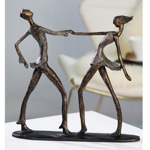 Escultura Figurativa de Bronce de Estilo Moderno, Hecha a Mano, Decoración Artística para Mesa de Salón, Regalos de Inauguración de Casa, Escultura Femenina - Product Image 6