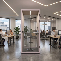 Cabine Acoustique Compacte pour Appels Vidéo en Open Space et Pod de Bureau Insonorisé pour l'Intimité