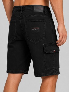 Casual Mid Rise <b>Stretch</b> Denim Comfortable Lightweight Breathable Design Perfect for Daily Summer <b>Men</b> Denim Shorts - Product Image 4