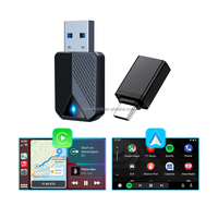 Adaptateur sans fil CarPlay Android Auto portable Beneworld BW-W03, mini USB, Bluetooth, Type-C/USB, Plug&Play, conversion rapide, adaptatif