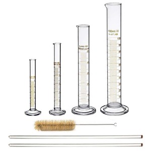 Cylindre gradué en verre borosilicate de qualité supérieure, haute résistance à la chaleur, pour mesures de laboratoire précises, à vendre - Product Image 4
