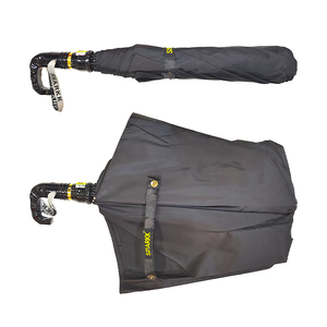 Paraguas Plegable Negro Sharkk Panna 55 2 en 1 para Hombre y Mujer, Paraguas de Viaje Ligero y Compacto con Estructura de Acero - Product Image 5