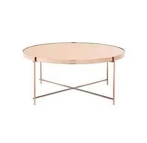 High Quality Nordic Light Luxury <b>White</b> Faux Marble Top Slim Gold Stainless Steel Ring Frame Coffee <b>Table</b> For Apartment Sitting - Product Image 5