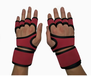 Guantes Deportivos Transpirables de Malla con Medio Dedo y Correa Ajustable para Levantamiento de Pesas en el Gimnasio, Unisex - Product Image 3