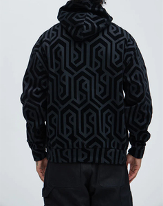 2026 Custom Manufacturer <b>Men</b> <b>Hoodie</b> Heavyweight DTG Printing Rhinestone Oversized Streetwear Casual OEM Oversized <b>Hoodie</b> - Product Image 2