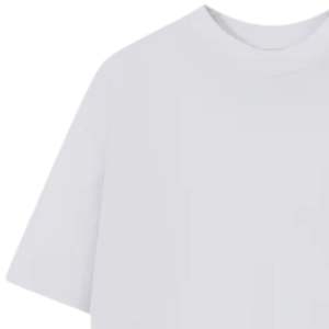 T-shirt en coton blanc à manches courtes pour homme, coupe oversize, design minimaliste sur le devant, vêtements décontractés streetwear, fabrication OEM, vente en gros - Product Image 3