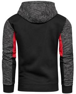 Sudadera con Capucha para Hombre, Informal, de Forro Polar, Manga Larga, Ropa de Invierno, Sudadera con Capucha de Color en Contraste - Product Image 4