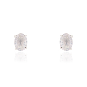 Handmade Stunning Rose Quartz Stone 925 Sterling <b>Silver</b> Minimal Design <b>Stud</b> <b>Earrings</b> For Women's Fine Jewelry - Product Image 1