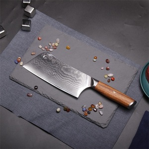 Cuchillo de Acero Damasco de 67 Capas con Mango de Madera de Palisandro, Cuchillo para Cortar de 7 Pulgadas, Cuchillo Chino para Rebanar, Más Vendido - Product Image 1