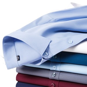 Chemise habillée décontractée pour homme, rayée rouge et blanche, à manches longues, col rabattu, 100 % coton popeline, respirante, séchage rapide, anti-plis - Product Image 5